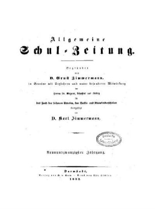 29: Allgemeine Schulzeitung - 29.1852