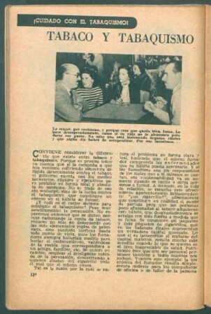 Tabaco y tabaquismo : ¡Cuidado con el tabaquismo!