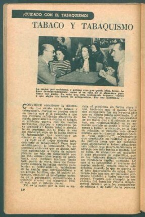 Tabaco y tabaquismo : ¡Cuidado con el tabaquismo!