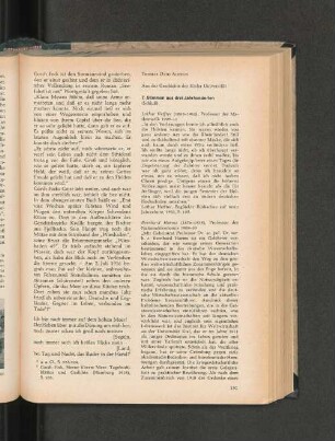 Aus der Geschichte der Kieler Universitäten. 7. Stimmen aus drei Jahrhunderten (Schluß).