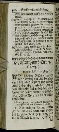 Christenthums-Lieder.