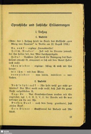 Sprachliche und fachliche Erläuterungen