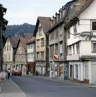 Bad Salzungen. Blick in eine Straße