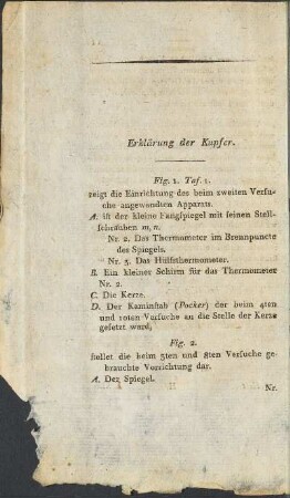 Erklärung der Kupfer.