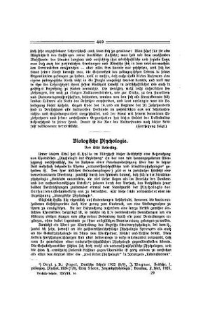 Biologische Psychologie