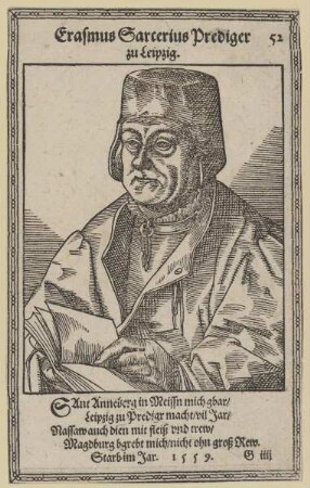 Bildnis des Erasmus Sarcerius