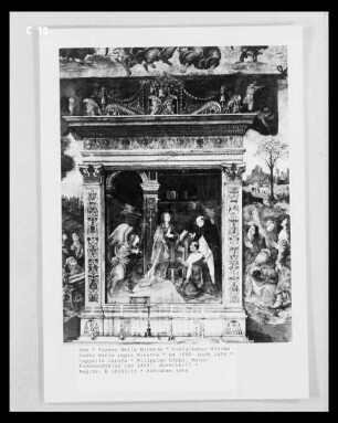 Ausmalung der Cappella Carafa — Westwand: Hl. Thomas von Aquin — Verkündigung an Maria