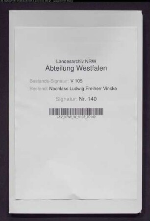 1 Brief von C. S. Winter in Marburg