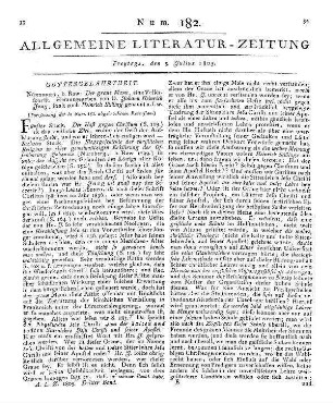 Der graue Mann, eine Volcksschrift etc. (Fortsetzung der in Num. 181. abgebrochenen Recension.)