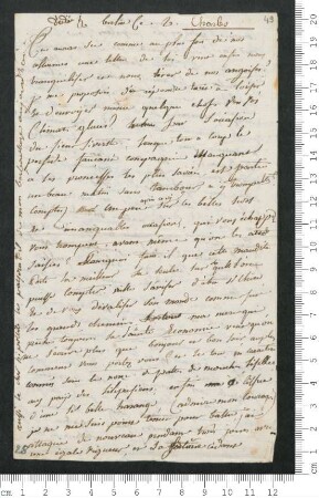 Brief von Victorine de Chamisso an Charles de Chamisso