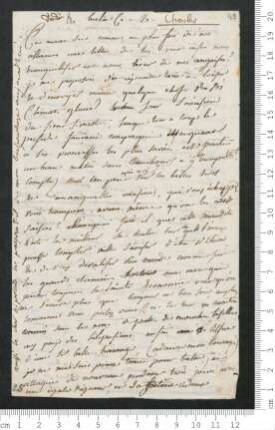 Brief von Victorine de Chamisso an Charles de Chamisso