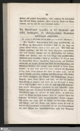 Die Unwissenheit Czerski´s in der Geschichte und dessen Unfähigkeit, die allerbekanntesten Thatsachen unbefangen aufzufassen
