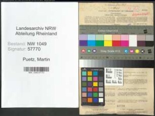Entnazifizierung Martin Puetz , geb. 04.09.1914 (Haendler)