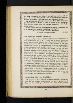 Amerikanische Absage an Deutschland.