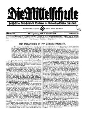 Die Bürgerschule in der Tschecho-Slowakei