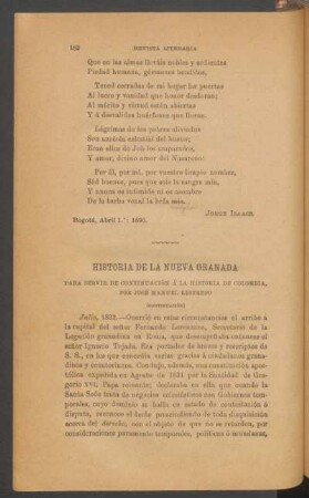 Historia de la Nueva Granada para servir de continuación á la historia de Colombia - (Continuación)