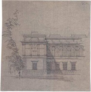 Döllgast, Hans; München; Alte Pinakothek, Wiederaufbau - Ansicht