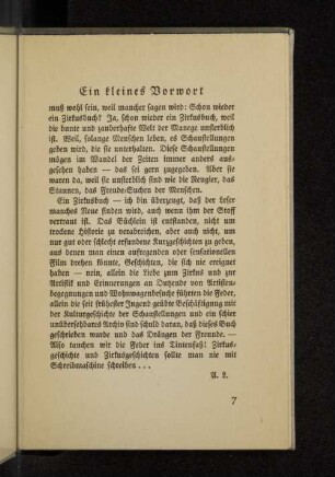 Ein kleines Vorwort