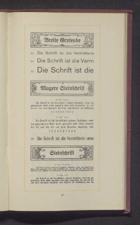 Magere Steinschrift