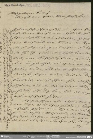 Eigenh. Brief von Julius Eduard Hitzig an August Wilhelm von Schlegel, Leipzig, 30.04.1809