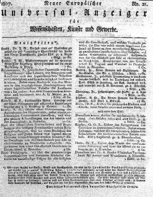 No. 21, 1807