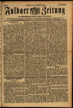 Ausgabe vom Montag, den 18. November 1895.