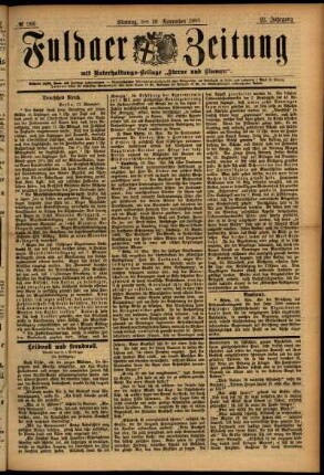Ausgabe vom Montag, den 18. November 1895.