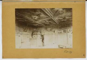 Ansitz Lusenegg, Lajen: Innenansicht (aus: Skizzen- und Fotoalbum 13)