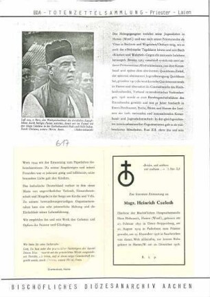 Czeloth, Msgr. Heinrich
