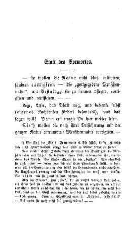 Statt des Vorwortes