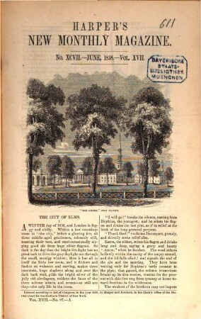 Harper's new monthly magazine. 17, 17. 1858