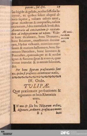 IV. Ordo. Tulipæ.