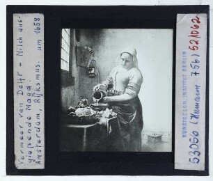 Vermeer, Dienstmagd mit Milchkrug (Amsterdam RM SK-A-2344)