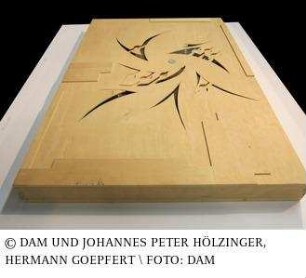 Kunstkonzept für die Bundesakademie für Wehrverwaltung u. Wehrtechnik, "Welle/Spirale" - Strukturmodell, Wettbewerbsmodell