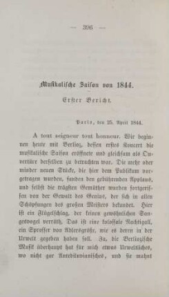 Musikalische Saison von 1844