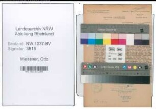 Entnazifizierung Otto Miessner , geb. 18.03.1899 (Lehrer)