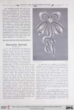 Bäuerischer Schmuck