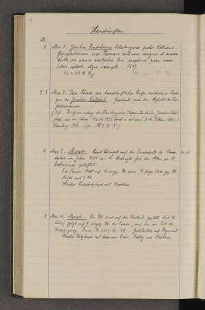 [Die Handschriften der Katharinen-Bibliothek.]
