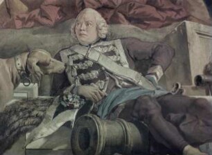 Ausschnitt: Bildnis Balthasar Neumanns als Artillerie-Oberst