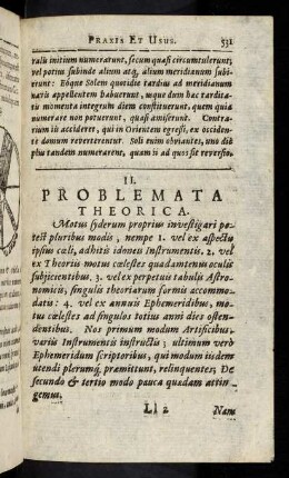531- 553, Parte II: Problemata Theorica