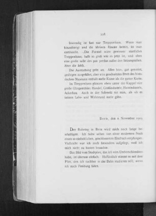 Bern, den 6. November 1905