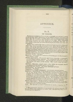 Appendix. No. II. On Poisons.