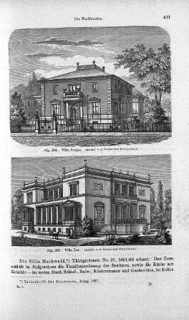 Fig. 334. Villa Seeger ; Abbildung: Fig. 335. Villa Leo