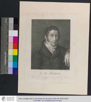 C. M. v. Weber : Friedr. Müller gest.