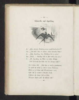 Schwalbe und Sperling.