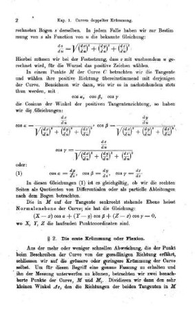 § 2. Die erste Krümmung oder Flexion.
