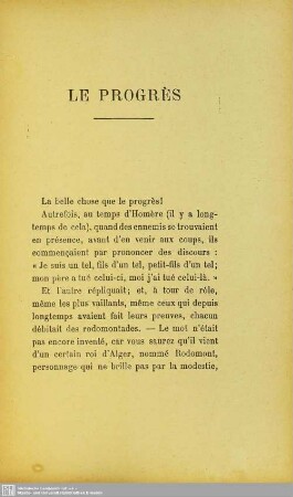 Le progrès