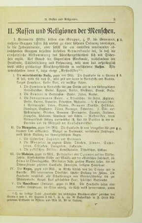 II. Rassen und Religionen der Menschen
