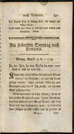 539-551, Am siebenden Sonntag nach Trinitatis.
