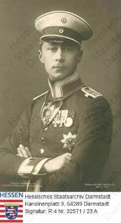 Wilhelm Kronprinz v. Preußen (1882-1951) / Porträt in Uniform, mit Orden, Brustbild